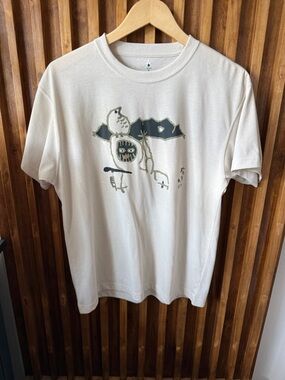 MONT-Bell Wichron T Tori To Yamaotoko Tee in Ivory. S